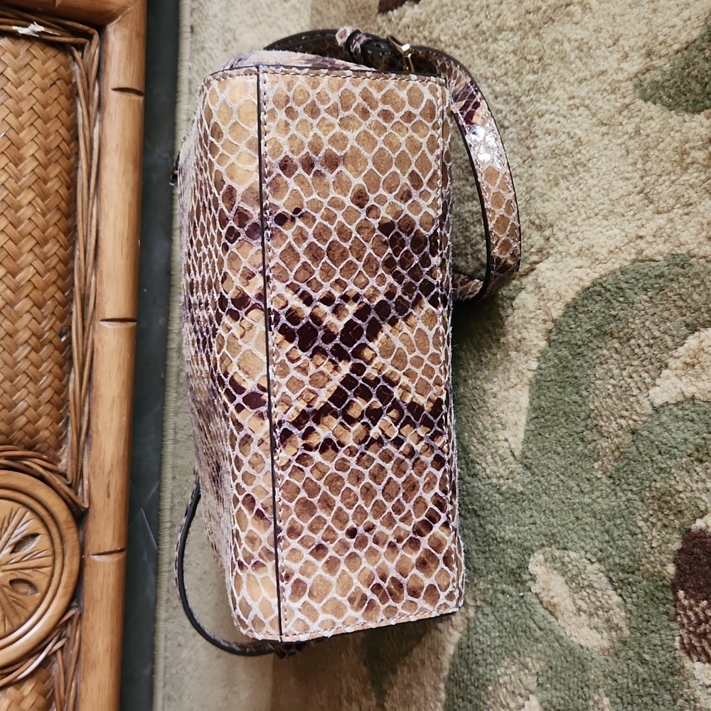 Michael Kors snakeskin pattern leather purse - Picture 7 of 12